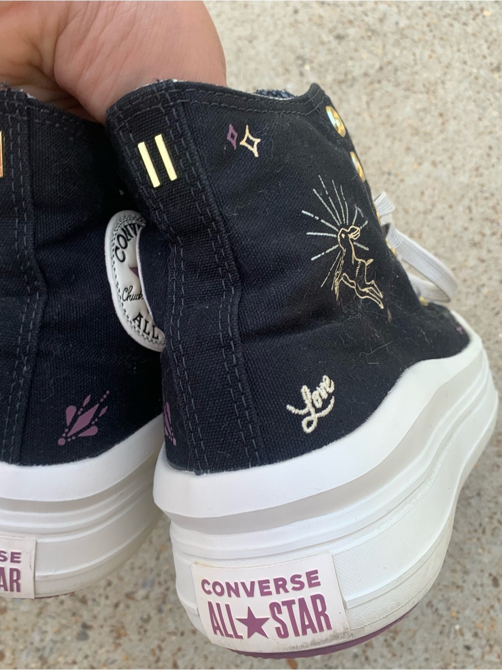 Converse All Star Move Platform High Top Sneakers Chuck Taylor Women’s 8 - Picture 5 of 11